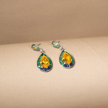 Emerald Oasis Drop Earrings