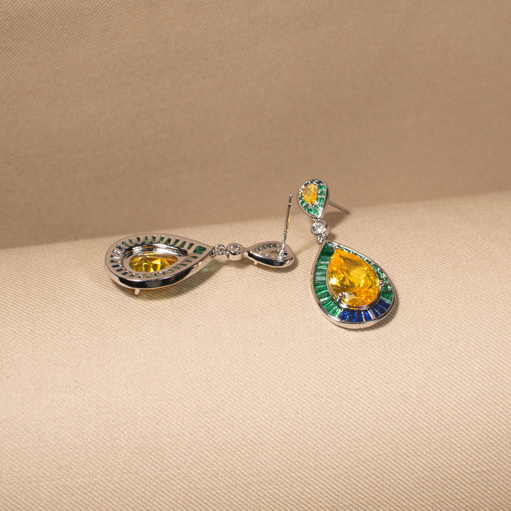 Emerald Oasis Drop Earrings