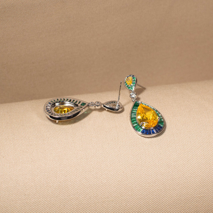 Emerald Oasis Drop Earrings