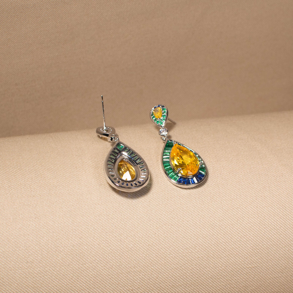 Emerald Oasis Drop Earrings