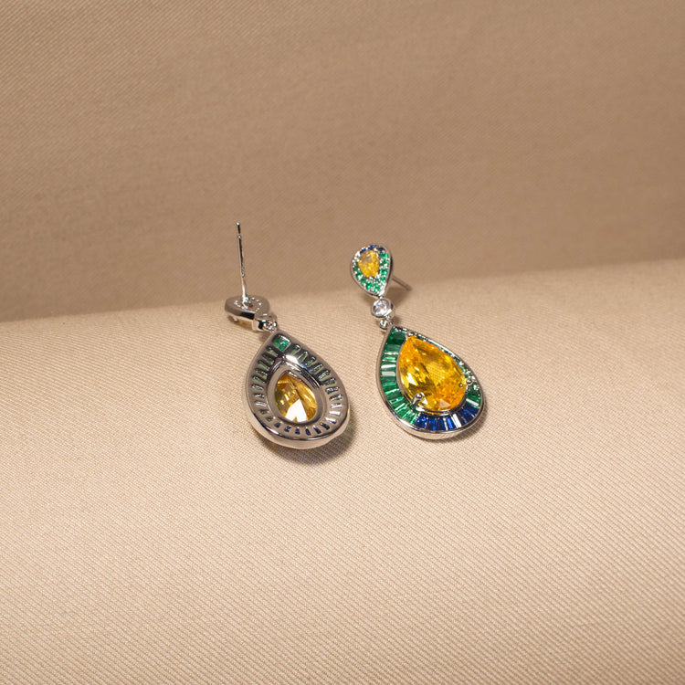 Emerald Oasis Drop Earrings