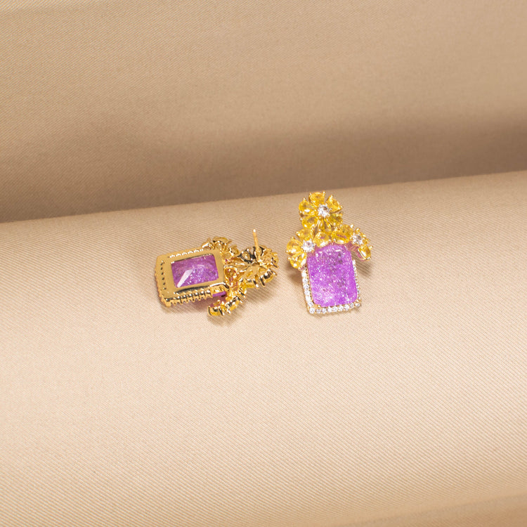 Emmeline Studs - Violet