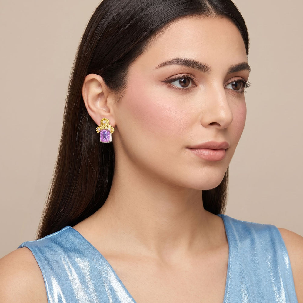 Emmeline Studs - Violet