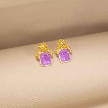 Emmeline Studs - Violet