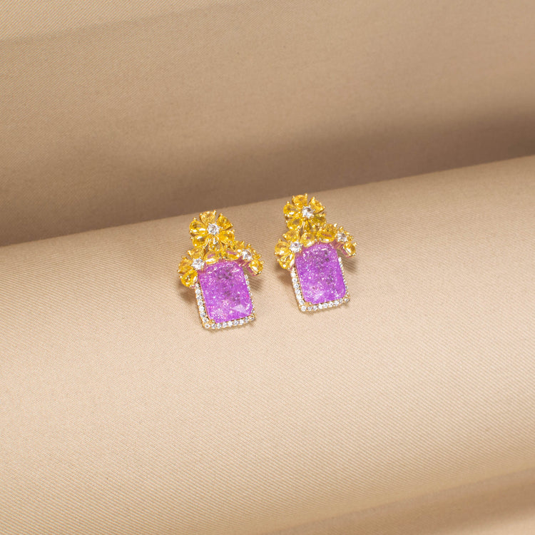 Emmeline Studs - Violet