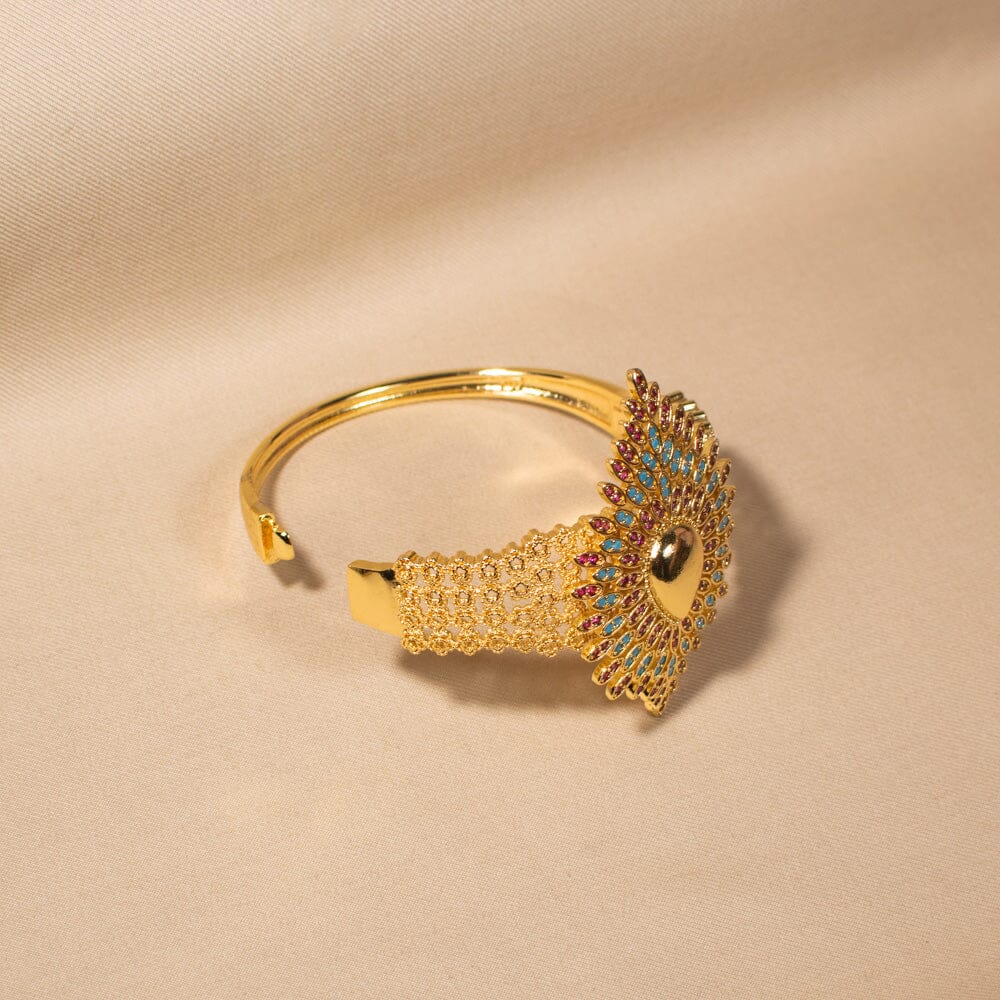 Empress Peacock Statement Bracelet