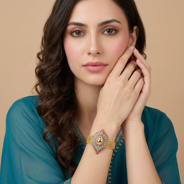 Empress Peacock Statement Bracelet