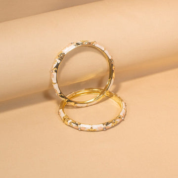 Enamel Elegance Bangles - Pack of 2