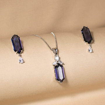 Endless Evening Pendant Set - Purple