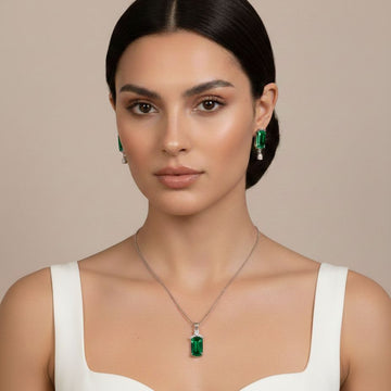 Endless Evening Pendant Set - Green