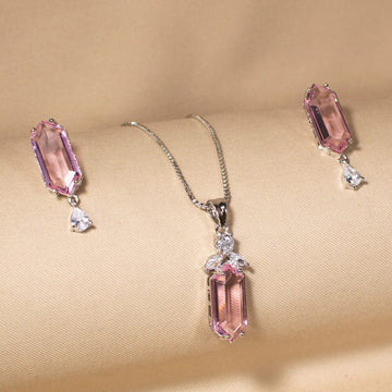 Endless Evening Pendant Set - Pink