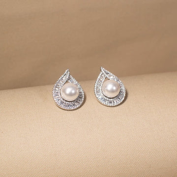 Eternal Pearl Halo Studs