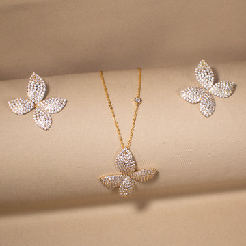 Eternal Spark Luxe Pendant Set - Golden