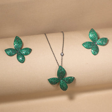 Eternal Spark Luxe Pendant Set - Green