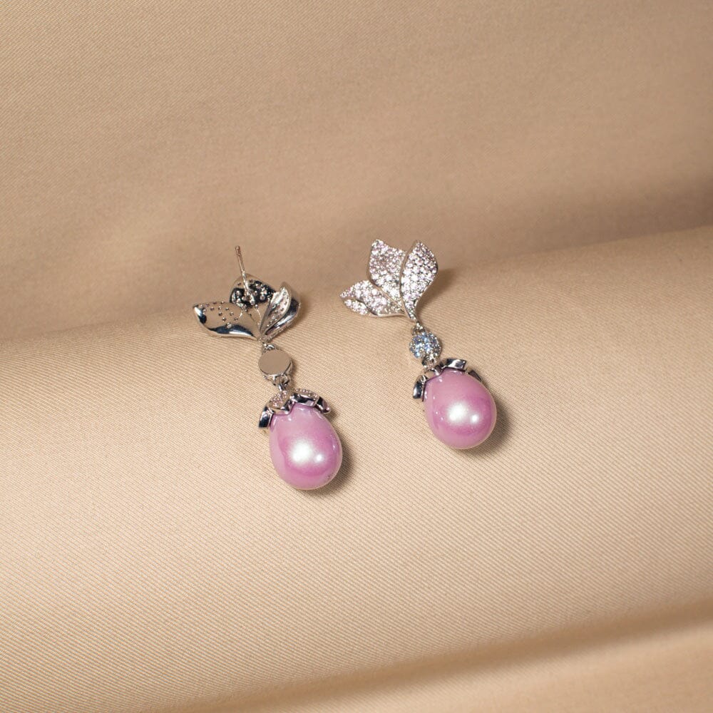 Ethereal Bloom Pearl Earrings