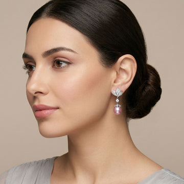 Ethereal Bloom Pearl Earrings