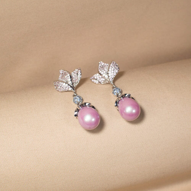 Ethereal Bloom Pearl Earrings