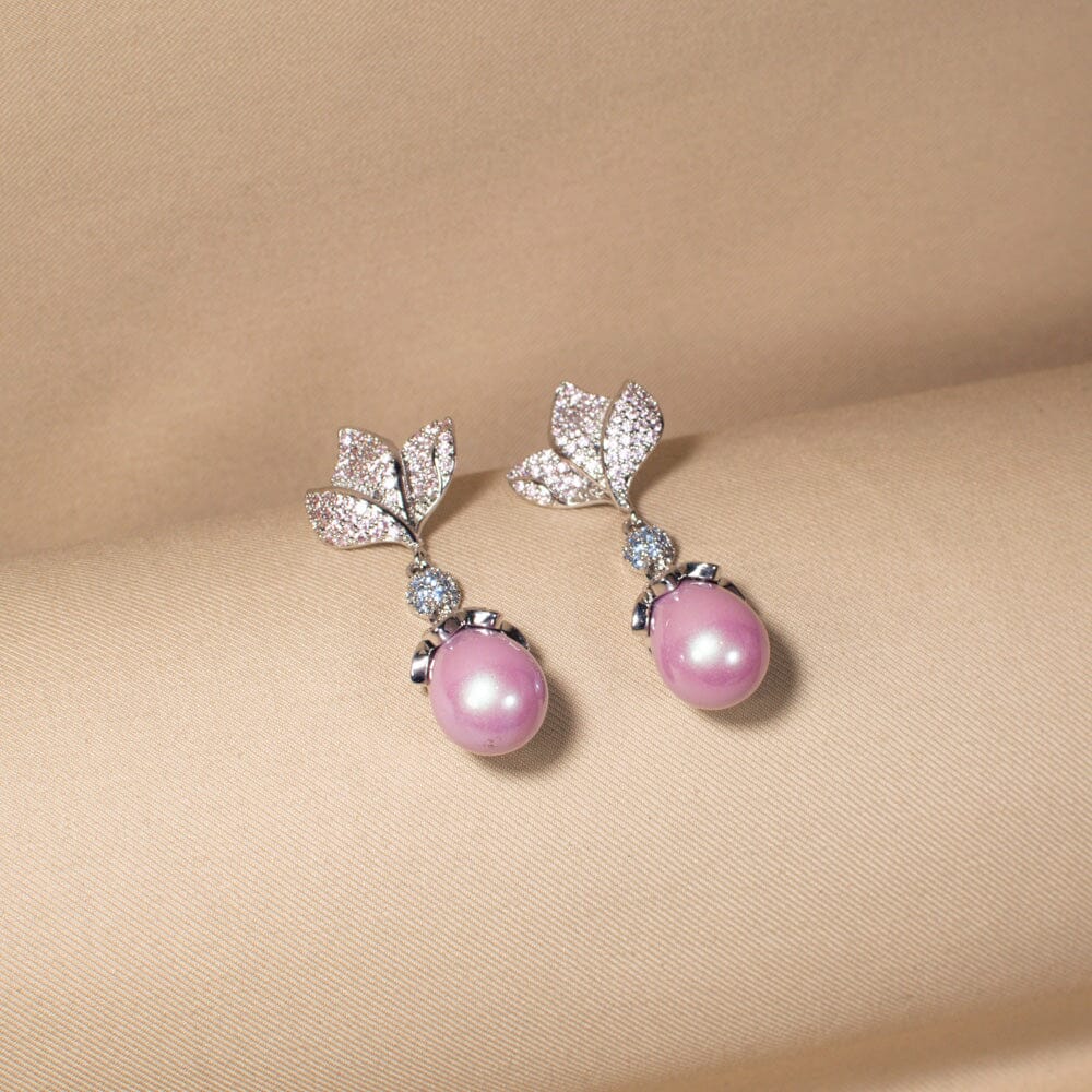 Ethereal Bloom Pearl Earrings