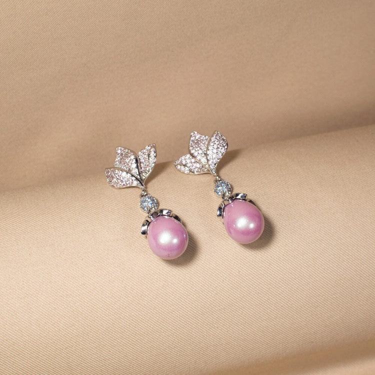 Ethereal Bloom Pearl Earrings