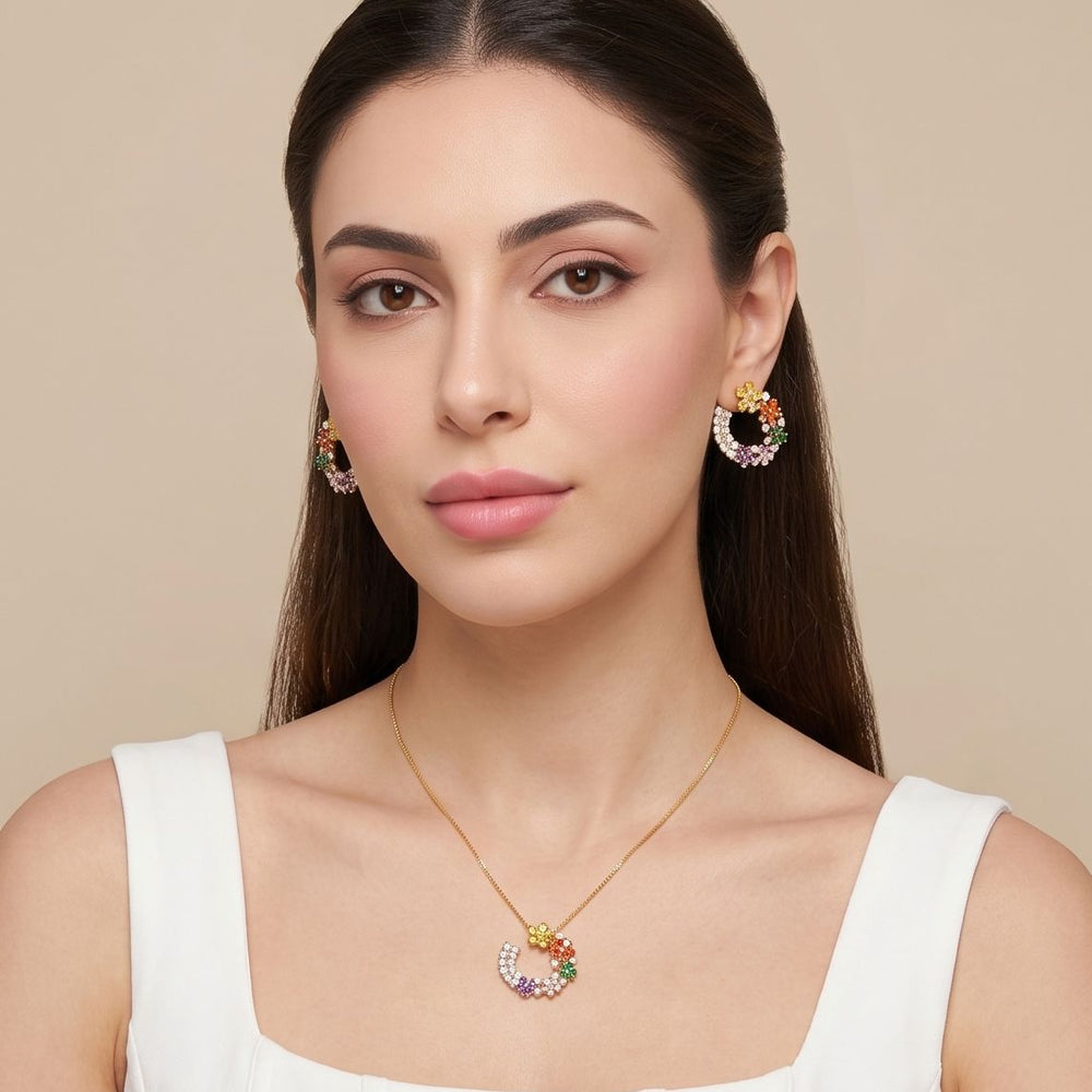 Festive Flora Wreath Pendant Set