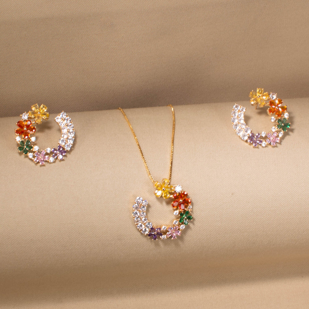 Festive Flora Wreath Pendant Set
