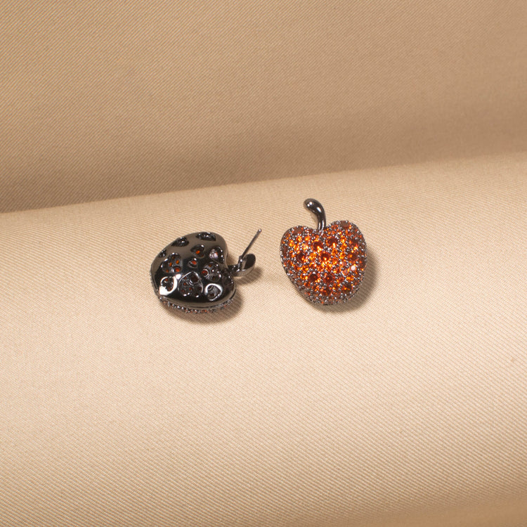 Fiery Apple Studs