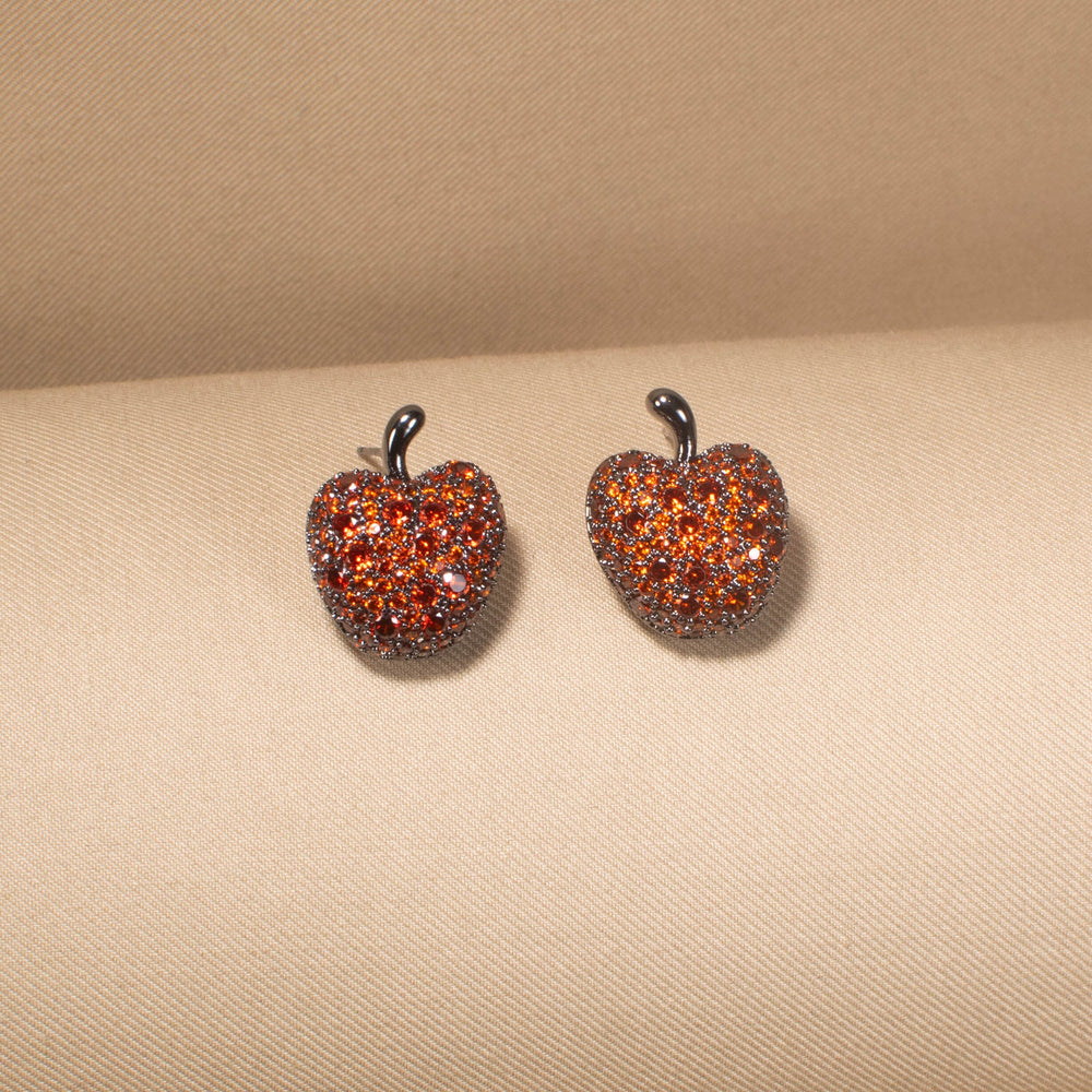 Fiery Apple Studs