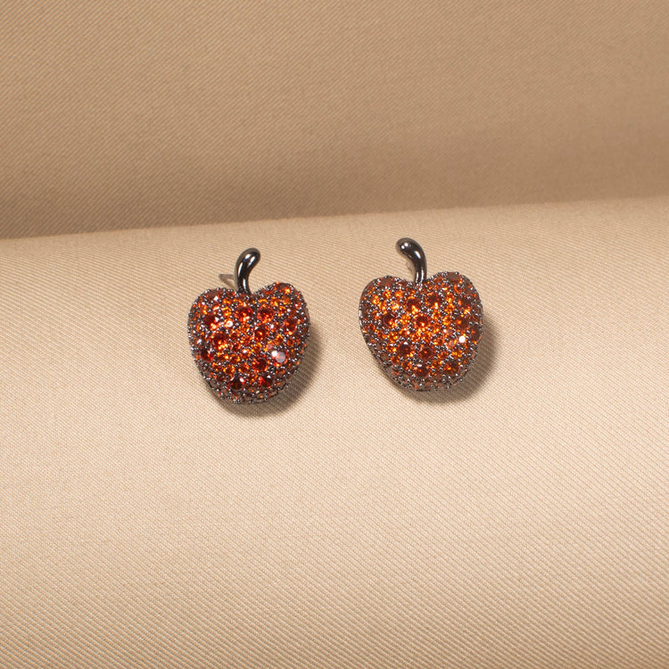 Fiery Apple Studs