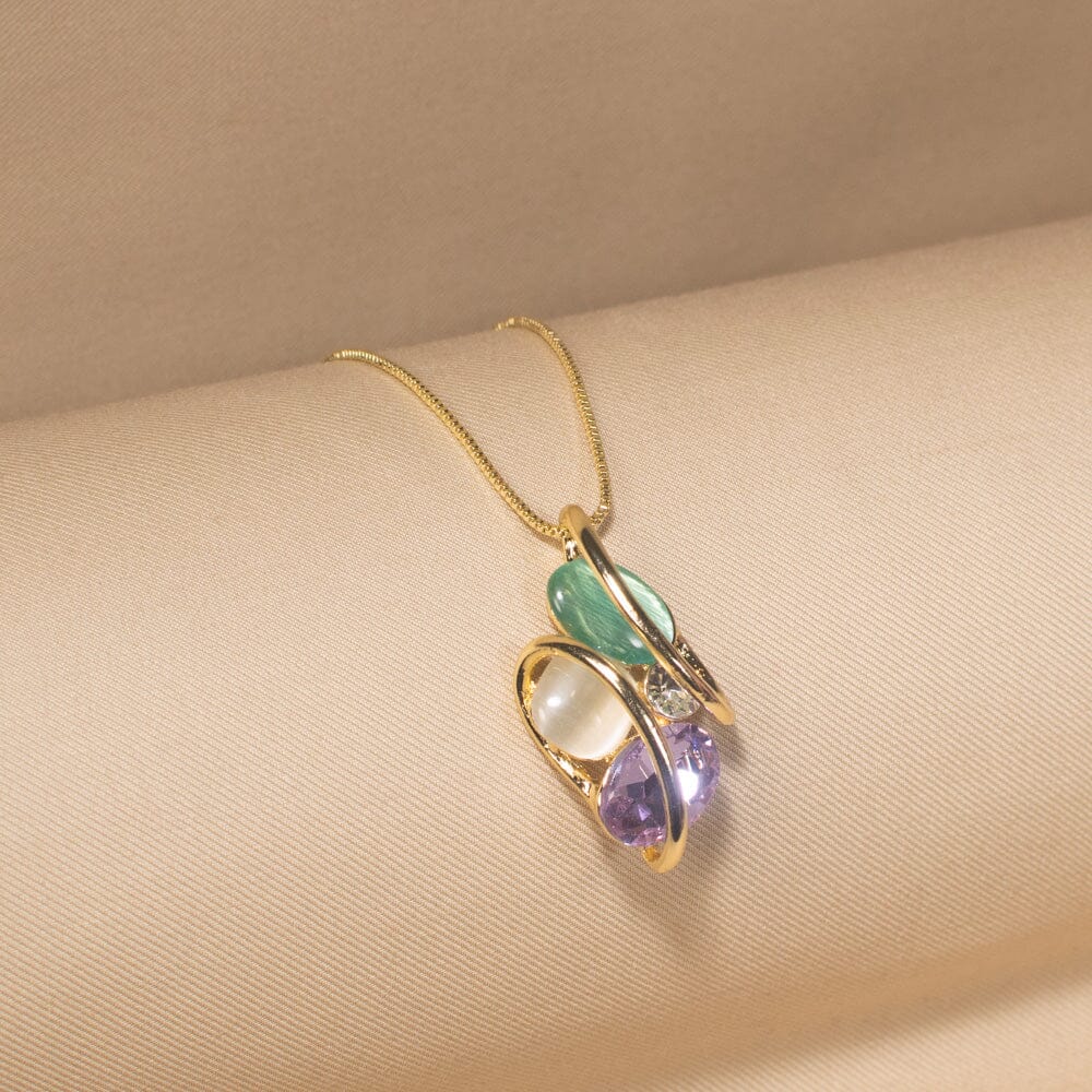 Firoza Bloom Pendant Set-Edgy Collection