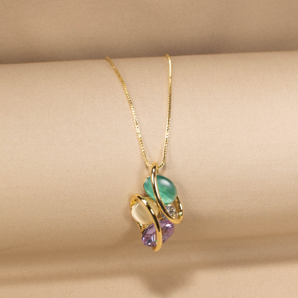 Firoza Bloom Pendant Set-Edgy Collection
