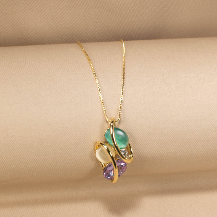 Firoza Bloom Pendant Set-Edgy Collection