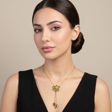 Flora Cascade Pendant (no earrings)