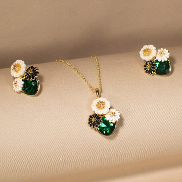 Flora Glow Pendant Set-Green