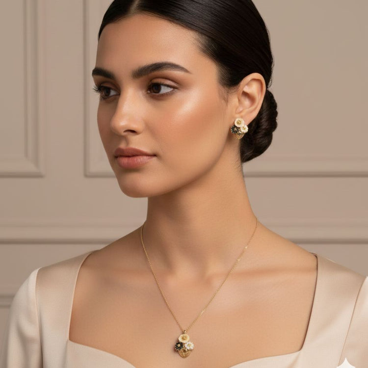 Flora Glow Pendant Set-Honey