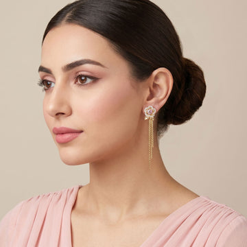 Flora Rain Tassel Earrings