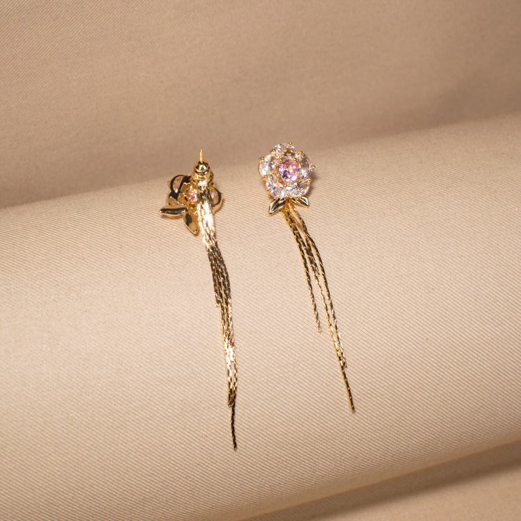 Flora Rain Tassel Earrings