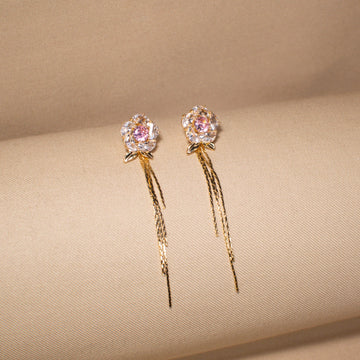 Flora Rain Tassel Earrings