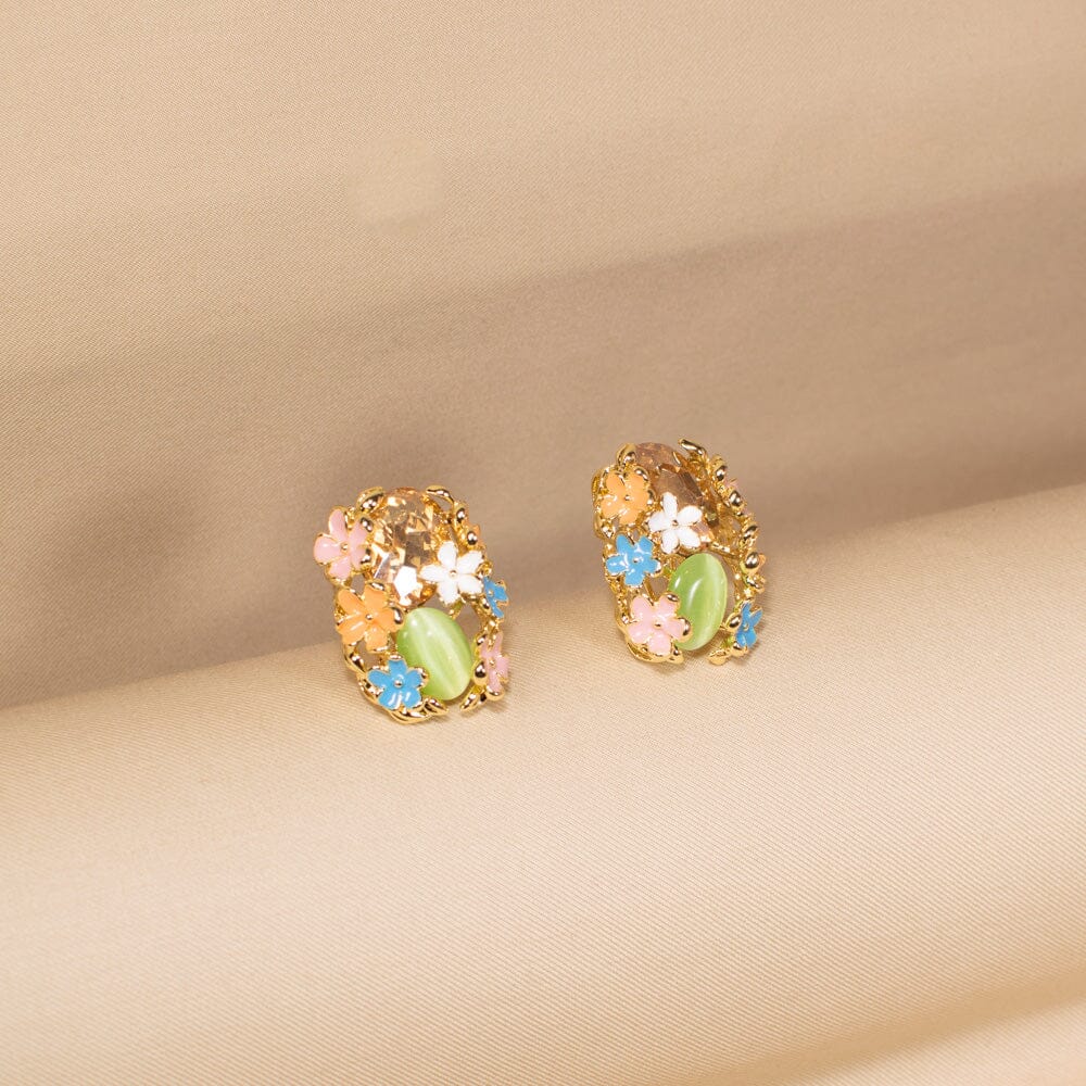 Flower Valley Pendant Set - Blue - Green