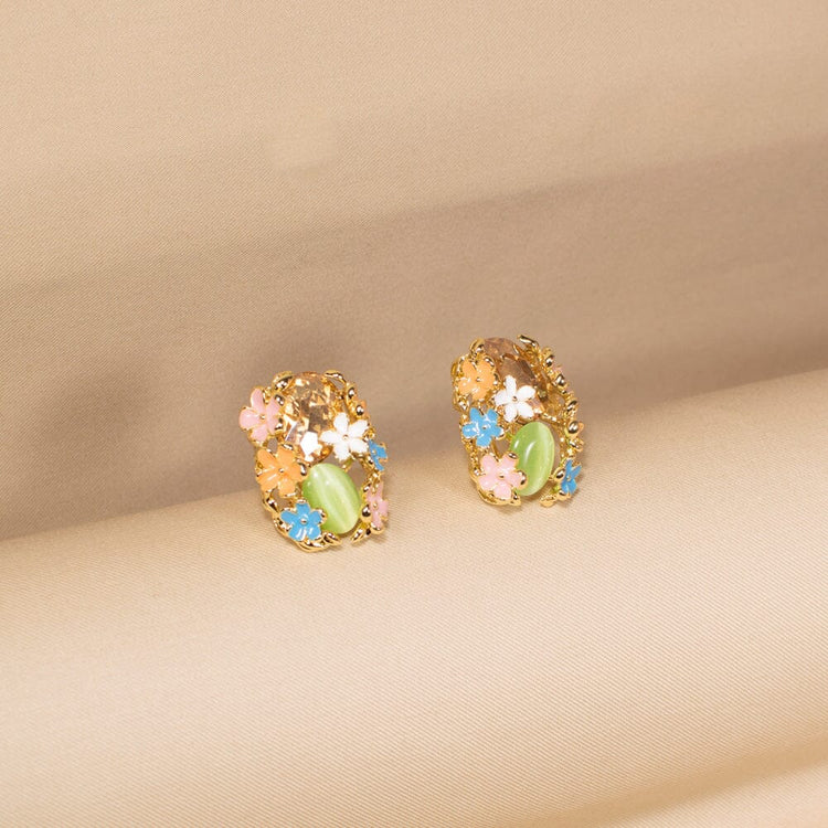 Flower Valley Pendant Set - Blue - Green