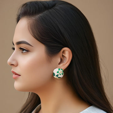 Foliage Enamel Studs