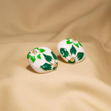 Foliage Enamel Studs