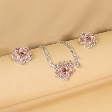 Forest Flower Necklace Set -  Glitterati Collection