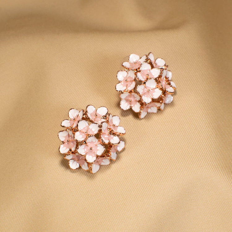 Forget Me Not Enamel Floral Studs