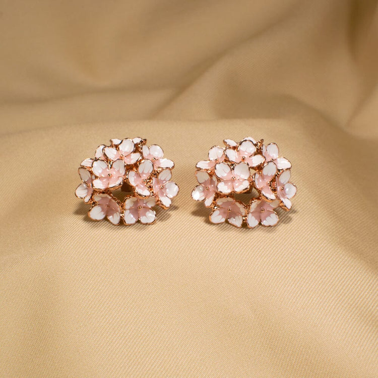 Forget Me Not Enamel Floral Studs