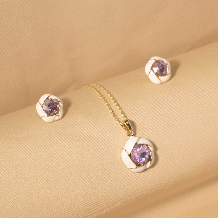 Freida Pendant Set - Lavender - Minima Collection