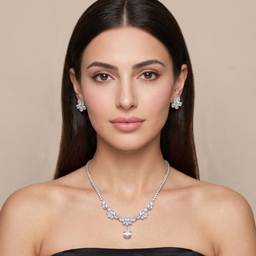 Frost Cascade Necklace Set