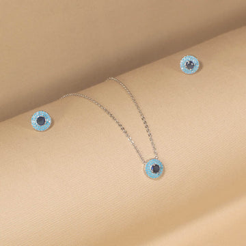 Gemma Evil Eye Pendant Set -Minima Collection