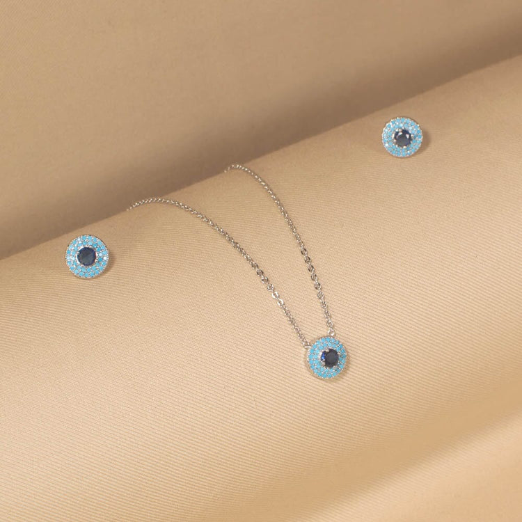 Gemma Evil Eye Pendant Set -Minima Collection