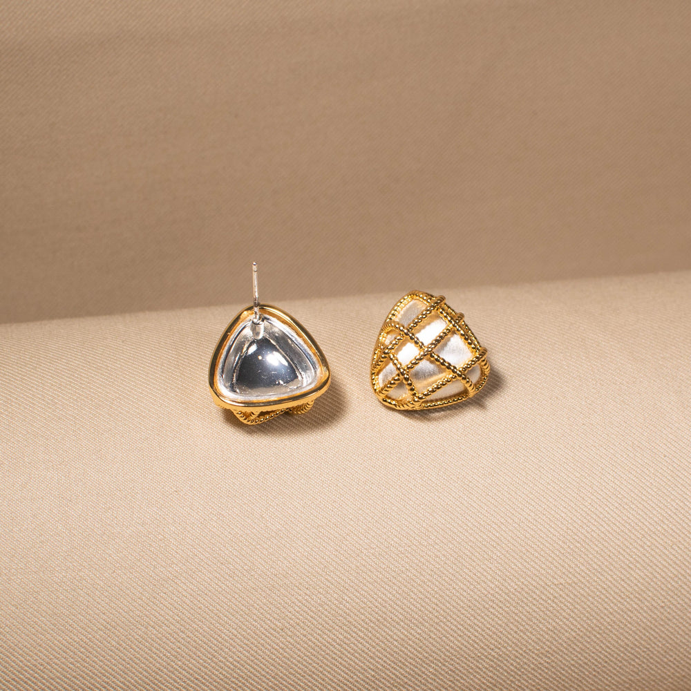 Geometric Glam Studs