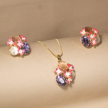 Georgie Pendant Set - Pink